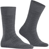 FALKE - Link Attire - Sokken - Grijs Slate - 1 Paar - Wol Lyocell Linnen