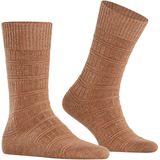 FALKE - Link Attire - Sokken - Bruin Cognac - 1 Paar - M So Wol Lyocell Linnen