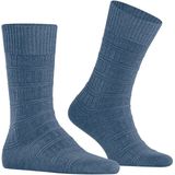 FALKE - Link Attire - Heren Sokken - Blauw - 1 Paar - Wol Lyocell Linnen