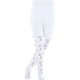 FALKE - Little Flowers K Ti - Panty - Wit - Katoen - Dun Gedessineerd