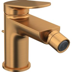 Wave - Bidetarmatur mit Ablaufgarnitur, Bronze gebürstet WA2400001004 - Duravit
