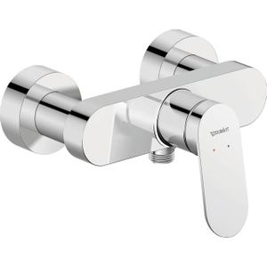 Duravit Wave Douchekraan - eengreeps - omstel - koppelingen - HOH=15cm - chroom glans WA4230000010