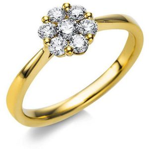 Luna Creation - Dames 585 / - geel goud - diamant - 1B498G450-1