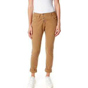 Please - P78 - Broek - Okergeel/Camel - 98% Katoen 2% Elastane