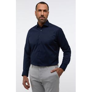 Eterna - Overhemd - Donkerblauw - Katoen - Modern Fit