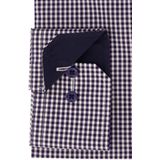 ETERNA - Comfort Fit Overhemd - Middenblauw - Popeline - Strijkvrij