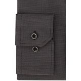 ETERNA - Comfort Fit Overhemd - Antraciet Grijs - 100% Katoen - Strijkvrij