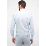 ETERNA - Slim Fit Overhemd - Blauw - Poplin - Strijkvrij