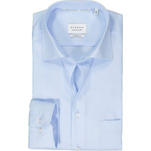 ETERNA - Modern Fit - Overhemd - Lichtblauw - Popeline - Strijkvrij