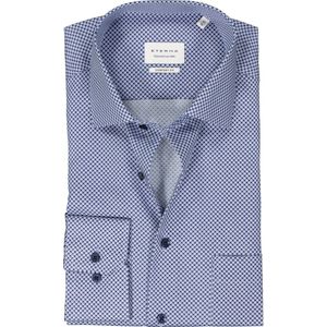 Eterna, Heren, Overhemden, Blauw, Maat: XL Katoen,