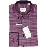 ETERNA - Overhemd - Roze Geruit - Popeline - Modern Fit