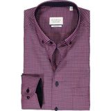 ETERNA - Overhemd - Roze Geruit - Popeline - Modern Fit
