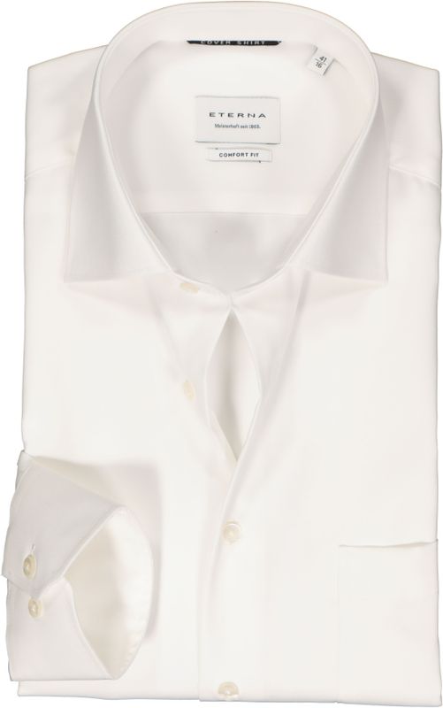 ETERNA - Overhemd - Beige - 100% Katoen - Kent Kraag - Lange Mouwen