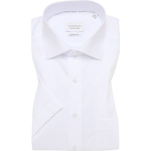 ETERNA - Overhemd - Korte Mouw - Wit - Popeline - Strijkvrij