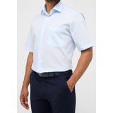 ETERNA - Comfort Fit - Overhemd - Lichtblauw - Popeline - Strijkvrij