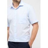 ETERNA - Modern Fit - Overhemd - Lichtblauw - Popeline - Strijkvrij