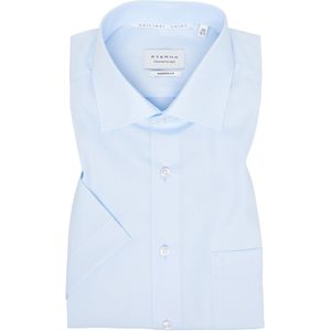 ETERNA - Modern Fit Overhemd - Lichtblauw - Popeline - Strijkvrij