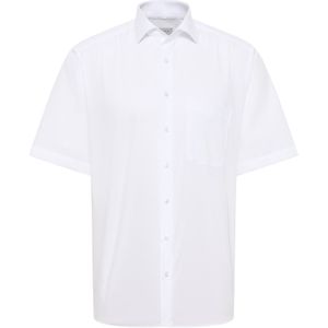 ETERNA - Overhemd - Wit - 100% Katoen - Korte Mouwen - Kent Kraag