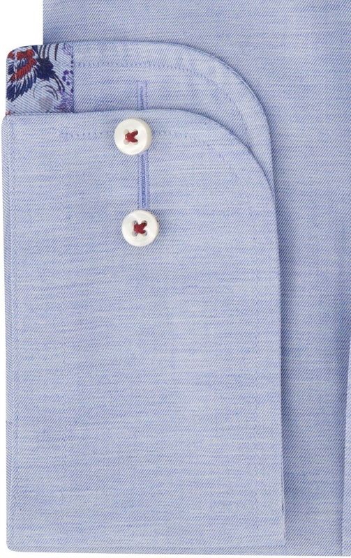 Eterna - Lichtblauwe Overhemdjurk - Katoen