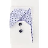 ETERNA - Overhemd - Blauw - Poplin - Strijkvrij