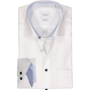ETERNA - Overhemd - Blauw - Poplin - Strijkvrij
