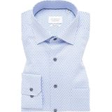 Eterna - Heren Overhemd - Blauw - Twill - Strijkvrij
