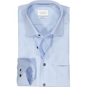 ETERNA - Heren Overhemd - Lichtblauw - Twill - Strijkvrij
