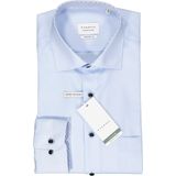 ETERNA - Comfort Fit - Overhemd - Lichtblauw - Popeline - Strijkvrij