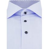 ETERNA - Comfort Fit - Overhemd - Lichtblauw - Popeline - Strijkvrij