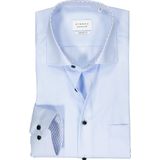 ETERNA - Comfort Fit - Overhemd - Lichtblauw - Popeline - Strijkvrij