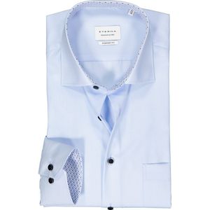 ETERNA - Comfort Fit - Overhemd - Lichtblauw - Popeline - Strijkvrij