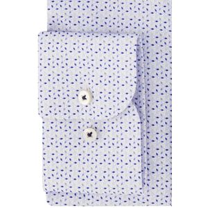 Eterna - Comfort Fit - Overhemd - Blauw - 100% Katoen - Lange Mouwen