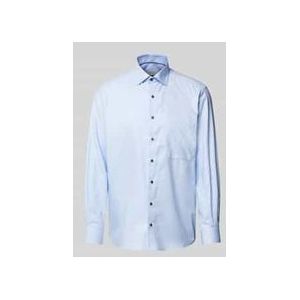 Eterna, Heren, Overhemden, Blauw, Maat: 2XL Katoen,