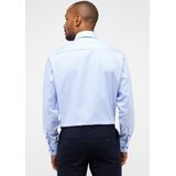 Eterna - Heren Overhemd - Blauw - Structuurweving - Strijkvrij