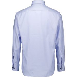 ETERNA - Blauw Fantasie - Overhemd - 100% Katoen - Kent Kraag