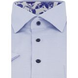 Eterna - Overhemd - Lichtblauw - Katoen - Korte Mouw