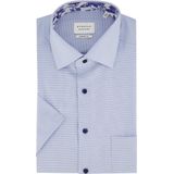 Eterna - Overhemd - Lichtblauw - Katoen - Korte Mouw