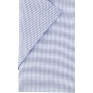 Eterna - Overhemd - Lichtblauw - Katoen - Korte Mouw