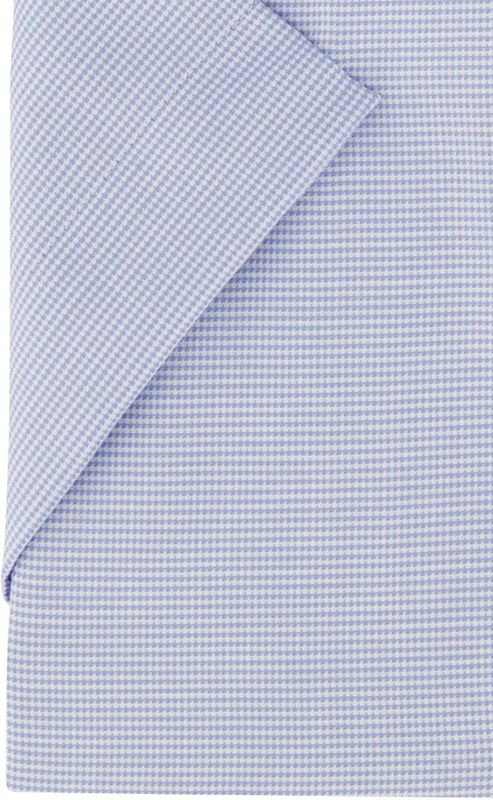 Eterna - Overhemd - Lichtblauw - Katoen - Korte Mouw