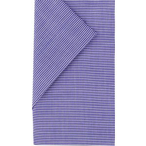 Korte mouw Eterna blauw gemêleerd overhemd comfort fit