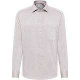 ETERNA - Comfort Fit - Overhemd - Beige - Structuurweving - Strijkvrij