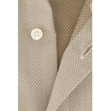 ETERNA - Comfort Fit - Overhemd - Beige - Structuurweving - Strijkvrij