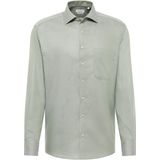 ETERNA comfort fit overhemd, structuur, groen