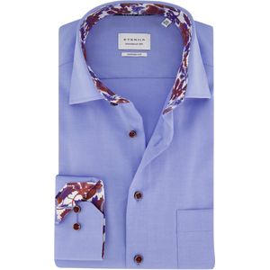 Eterna - Comfort Fit - Overhemd - Blauw - 100% Katoen