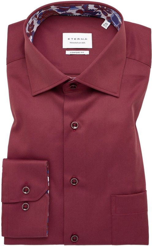 ETERNA Cover Shirt Overhemd chianti, Effen