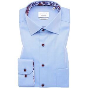 Eterna - Comfort Fit - Overhemd - Blauw - 100% Katoen