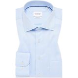 ETERNA - Overhemd - Blauw - Effen - Kent Kraag - Lange Mouwen