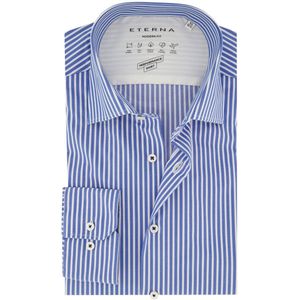 Eterna - Overhemd - Blauw - Katoenmix - Modern Fit