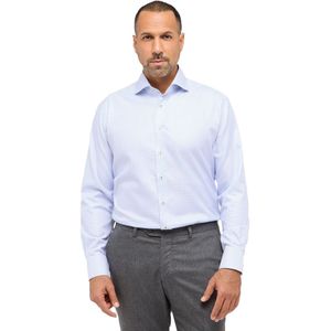 Eterna - Modern Fit - Overhemd - Blauw Geruit - 100% Katoen