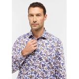 ETERNA - Overhemd - Geel Dessin - 100% Katoen - Strijkvrij